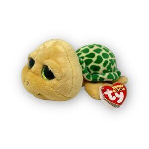 TY Beanie Boos 6" Pokey Sea Turtle Glitter Eyes Green Plush Stuffed Animal